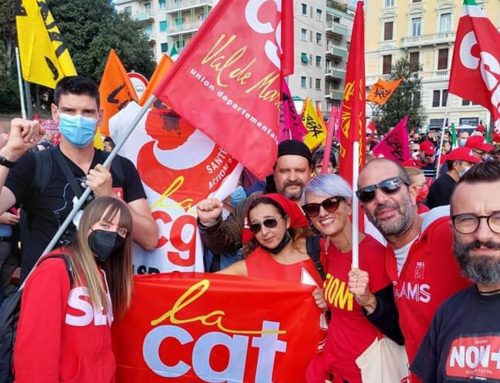 Soutien à nos camarades italiens de l&rsquo;USB et de la CGIL