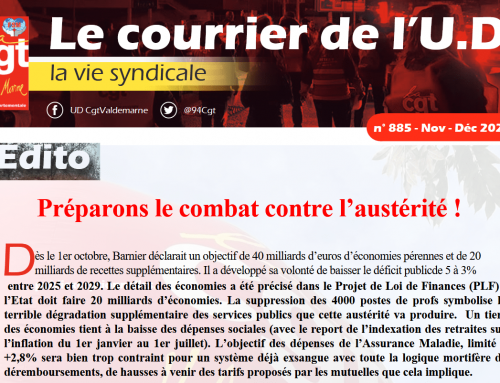 Courrier de l&rsquo;UD CGT 94｜Novembre – Décembre 2024