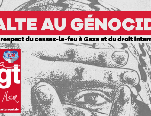 Communiqué de l&rsquo;UD : Halte au génocide en Palestine !